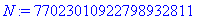 N := 77023010922798932811