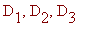 D[1], D[2], D[3]